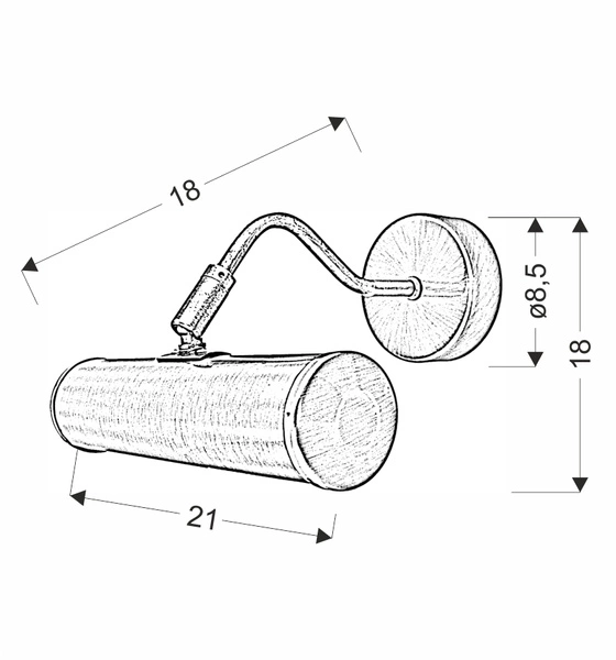 Kinkiet RENOIR 22-94233 satynowy 1x25W E14