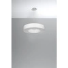 Nowoczesna lampa wisząca SATURNO SLIM SL0749 50 cm biała 5xE27