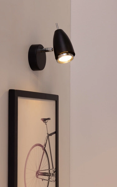 Linda Kinkiet 1xGU10 Max.50W Chrom Metal/Czarny Metal 2098104