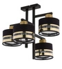 Nowoczesna lampa sufitowa PRO 4 PLAFON czarny/złoty 32145