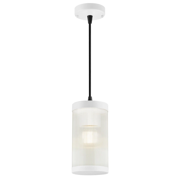 Lampa wisząca COUPAR E27 25W Plastik | Biały
