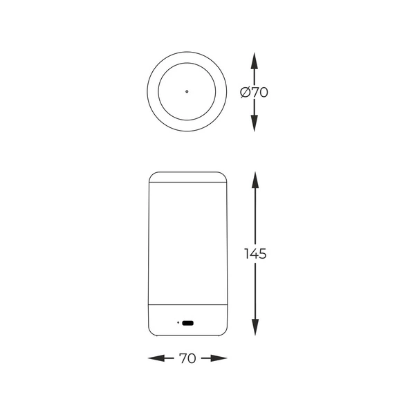 Lampa stołowa na taras ESTERNO nowoczesna na stół do restauracji 2700K