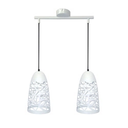 Lampa wisząca SABRIN 32-54869 biała 2x60W E27