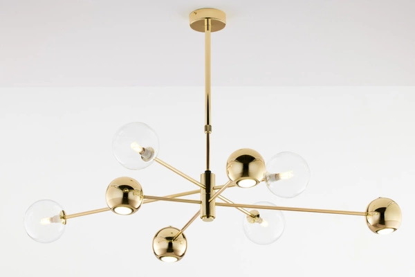 Nowoczesny Żyrandol MOKA wys. 47-69cm 4xG9 4xGU10
14W IP20 | Złoty