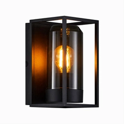 Kinkiet GRIFFIN E27 15W Aluminium | Przydymiony