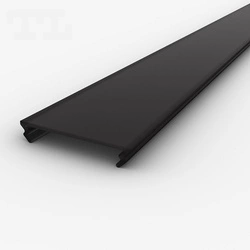 Osłonka C7 na klik 200cm | profil LED P3-3/P22 | czarny