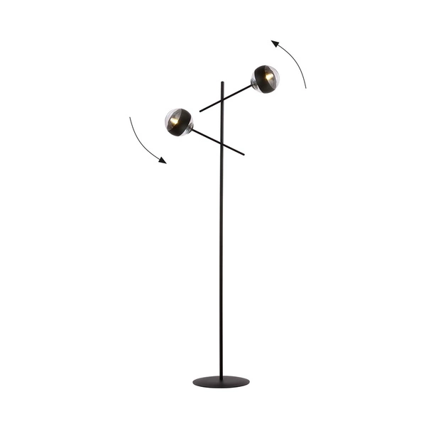 Lampa podłogowa Emibig LINEAR LP2 Czarny/STRIPE 1168/LP2