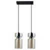 Podwójna lampa wisząca Nivio dymna 2xE27