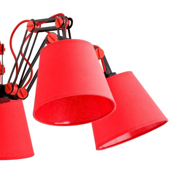 Rozłożysta czerwona Lampa ANAKIN RED V