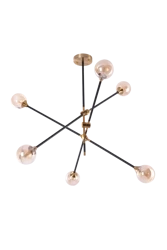 Azzardo SOLEN 6 BK/GO 4700