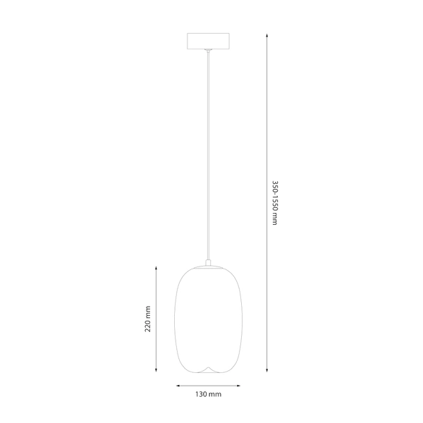 Lampa wisząca VASO 3 SMOKED 4W