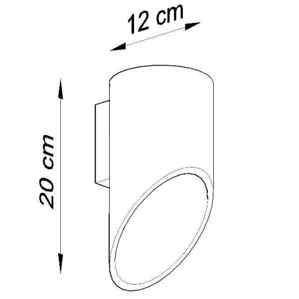 Kinkiet Sollux PENNE 20 aluminium biały 12W LED, SL.0107