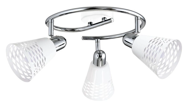 Lampa sufitowa DISCOVERY spirala 98-62185 chrom/biały 3xE14