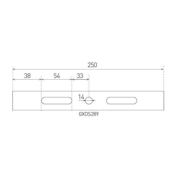 Wspornik montażowy do lamp HIGH BAY GOLY aluminium 25cm | czarny