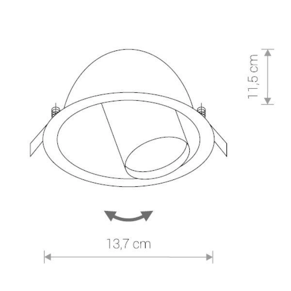 Lampa wpuszczana DOT WHITE 9378