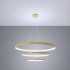 Nowoczesna lampa wisząca RIO 3, złota, 150W LED, barwa neutralna 4000K, TH.269