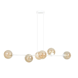 Lampa wisząca Emibig ROSSI 6 WH MIODOWY 879/6