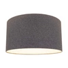 Abażur Cylinder E27 H30 Szara tkanina bawełniana A0273