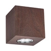 Wooddream Kwadratowa Lampa Sufitowa 1xGU10 Max.6W Drewno Bukowe Orzech 2076176