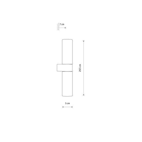 Kinkiet Natalie ll 29,5cm 2xG9 IP44 | mosiężny 10727