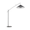 Lampa podłogowa POISE black A E27 wys.240cm dług.260cm przewód 270cm włącznik | 11768