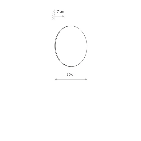 Zewnętrzny Kinkiet ARIA LED XL 15W 3000K 1100lm szer.30cm IP54 | Sand 11573