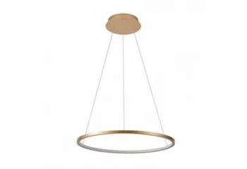 Lampa wisząca Italux Vinola 60cm 38W LED barwa zmienna | złoty