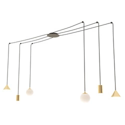 Lampa wisząca Emibig FUJI 6 GOLD 1350/6