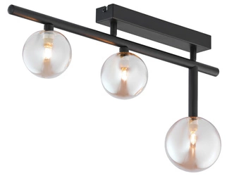 Nowoczesna Lampa sufitowa NEPTUN wys. 30cm 3xG9 14W IP20 | Czarny