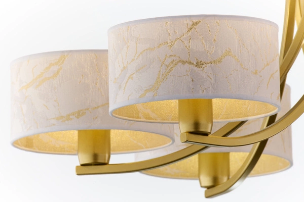 Klasyczny Żyrandol ARTHUR wys. 71cm 6xE27 15W IP20 | złoty połysk