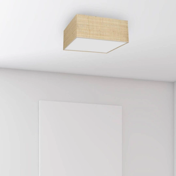 Lampa sufitowa MARSHALL, MLP7485, biały/rattan, 3x60W E27