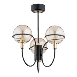 Lampa sufitowa ALFA PETRA CZARNA 3xE14 58cm | 63042
