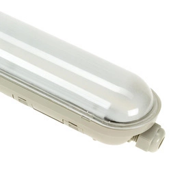 Liniowa oprawa hermetyczna LIMEA GIGANT IK09 IP65 20W 4000K dł. 60 cm  | szary