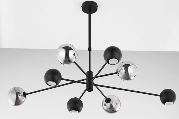 Nowoczesny Żyrandol MOKA wys. 47-69cm 4xG9 4xGU10
14W IP20 | Czarny