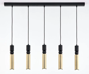 Nowoczesna Lampa wisząca ALAS wys. 120cm 5xG10 14W IP20 | Złoty