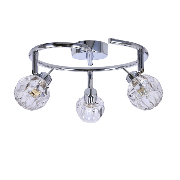 Nowoczesna lampa sufitowa BOMBOLA spirala 98-70326 chrom 3xG9