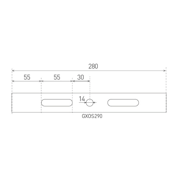 Wspornik montażowy do lamp HIGH BAY GOLY aluminium 28cm | czarny