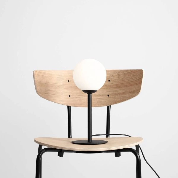 Aldex Lampa stołowa/nocna PINNE 1080B1, czarny/biały, 1x40W E14