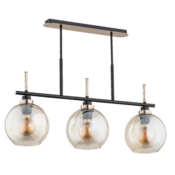Lampa sufitowa ALFA DOLFI CZARNA 3xE27 20cm | 62198