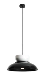 LAMPA WISZĄCA ALDO DARK BLACK GLOSS + WHITE GLOSS (47+ 23+ wood)