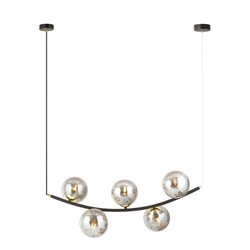 Lampa wisząca Emibig RITZ 5 BL GRAFIT 1297/5