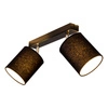 Aprillia Lampa Sufitowa 2xE27 Max.25W Czarny Metal/Chromowany Metal/Czarny Klosz Tkaniny 56746204