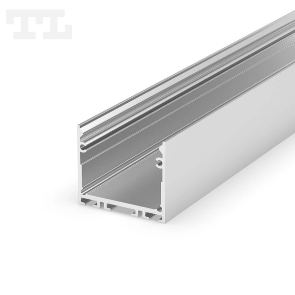 Profil LED P22-3 natynk lub zwis 200cm szer. 32mm | do osłonek C7 | srebrny