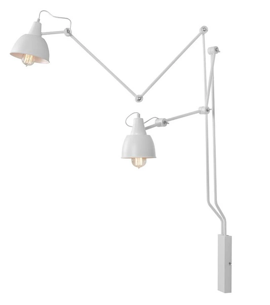 Aldex Kinkiet AIDA 2, 814D, biały, 2x60W E27