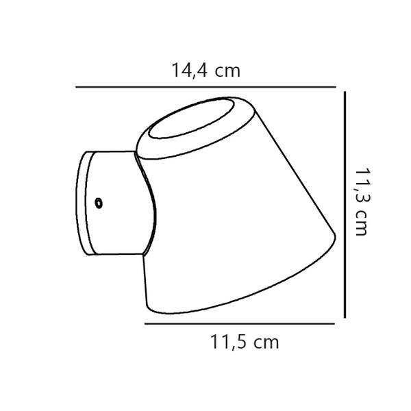 Kinkiet ALERIA GU10 35W Stal | Ocynkowany