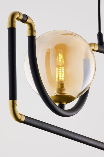 Nowoczesna Lampa wisząca HANZA wys. 30-100cm 3xG9 14W IP20 | Złoty