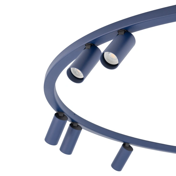 Lampa sufitowa FOURTY ROUND 11953 miniGU10 szer. 116cm | granatowy