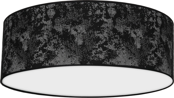 Lampa sufitowa SATINO, Ø50cm, czarny/srebrny, 3x60W E27, MLP7329