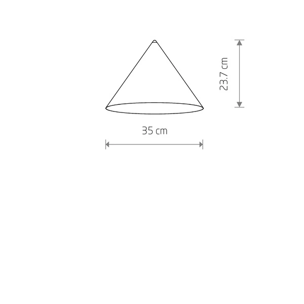 Klosz CAMELEON ZENITH M wys.23.7cm szer.35cm | Terracotta 11502