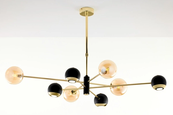 Nowoczesny Żyrandol MOKA wys. 47-69cm 4xG9 4xGU10
14W IP20 | Złoty